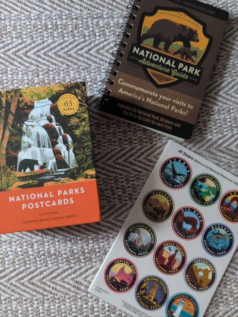 National Park Tracker, Postcards & Sticker Pack